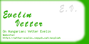 evelin vetter business card